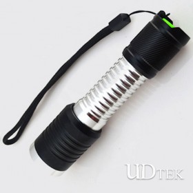Cree T6 Stainless steel high-power condenser White flashlight torch UD09065